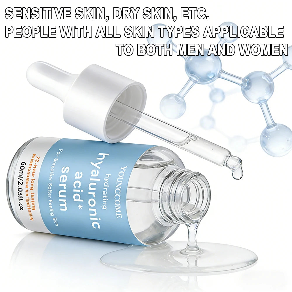 Hyaluronic Acid Hydrating Serum - Deep Moisture Essence for Smooth, Soft Skin | Long-Lasting Hydration & Improved Texture Oasis Select