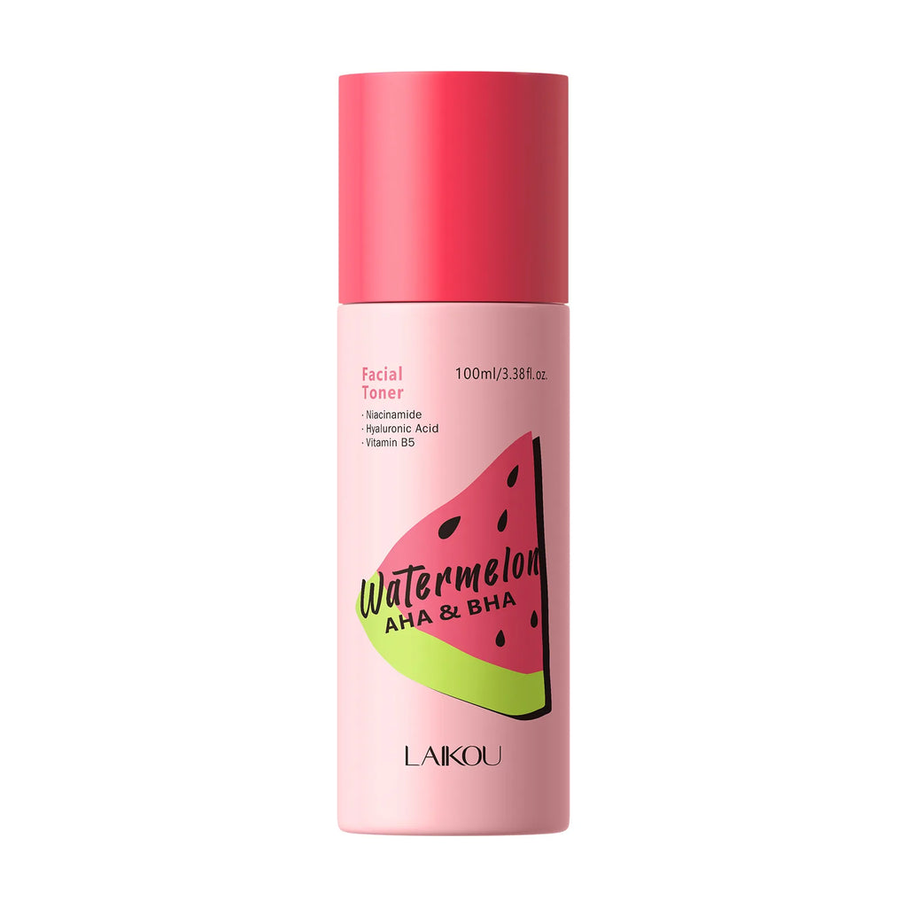 LAIKOU Watermelon Toner, AHA BHA Pore Care, Hydrating Refreshing Facial Toner, Moisturizing Soothing Skin Toner Oasis Select 100ml