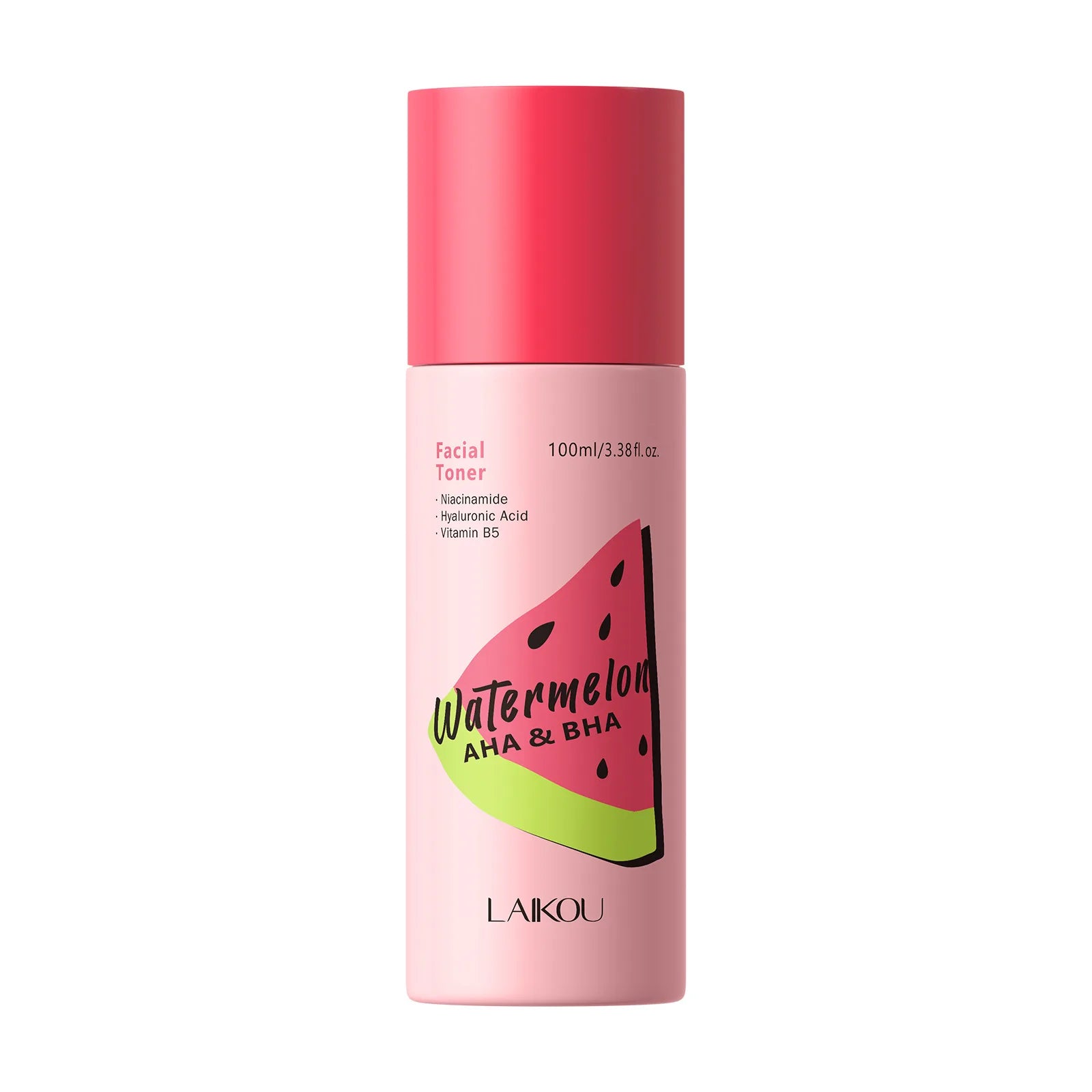 LAIKOU Watermelon Toner, AHA BHA Pore Care, Hydrating Refreshing Facial Toner, Moisturizing Soothing Skin Toner Oasis Select 100ml