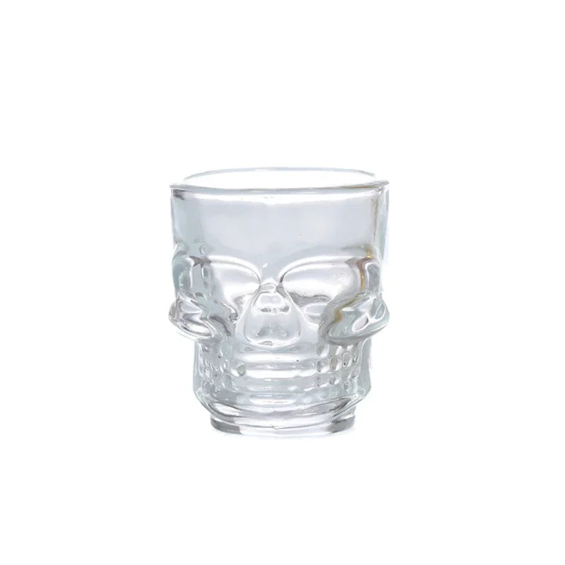 Halloween Gifts Skull Head Shot Glass Cup Creative Clear Crystal Wine Cup Liquor Whisky Vodka Beer Steins for Party Bar Oasis Select 1Pc 50ml