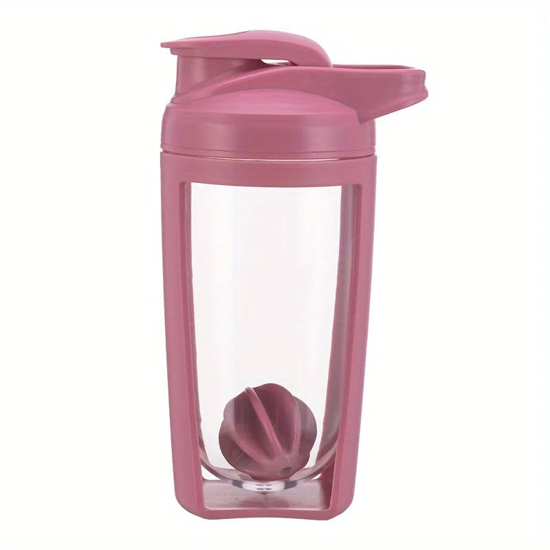 Shake Water Cup, Fitness Sports Water Cup, Portable Large Capacity Plastic Protein Powder Shake Blender Cup Oasis Select 501-600ml Pink
