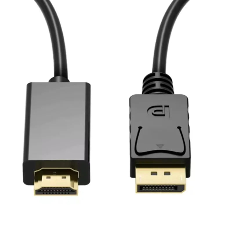  4K DP DisplayPort to HDMI Cable DP to HDMI HDTV Adapter Display Port Video Audio Cable for PC HDTV Projector Laptop Monitor Oasis Select