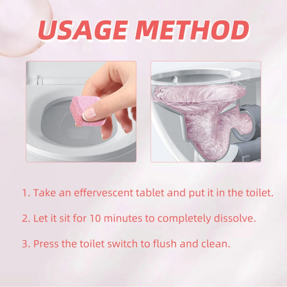 3-20Pcs Toilets Cleaning Effervescent Tablet Toilet Cleaner Deodorant Remover Urine Stain Yellow Dirt Home Batnroom Cleaning Oasis Select
