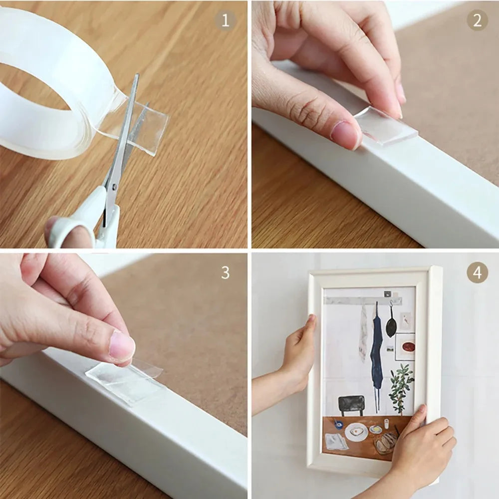 Strong Transparent Nano Tape – Waterproof & Reusable Nano Adhesive Tape Oasis Select
