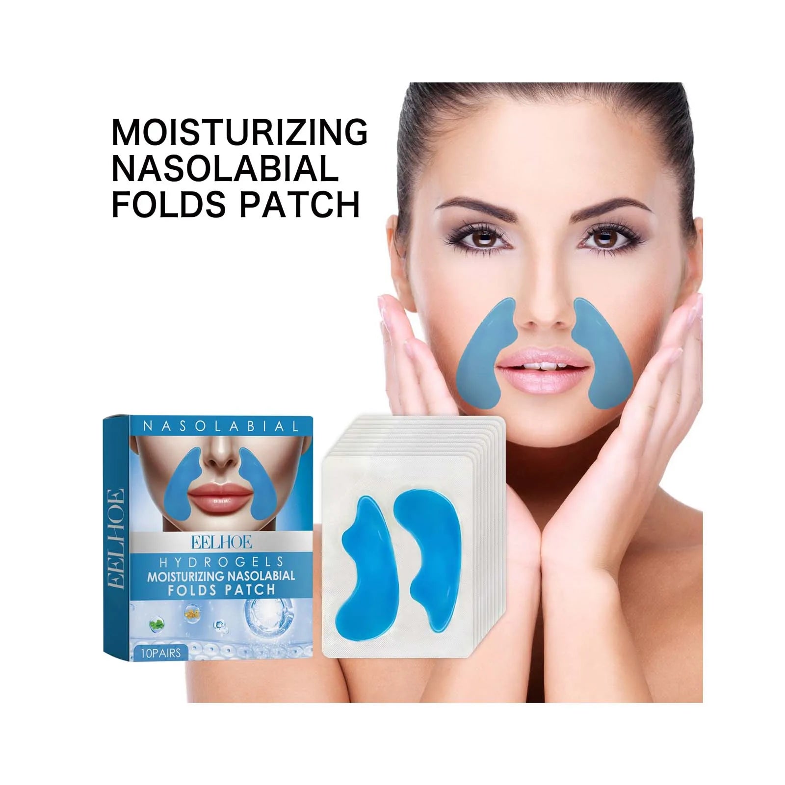 Moisturizing Nasolabial Folds Patch Lifting Firming Fade Fine Lines Facial Skin Moisturizing Hydrating Smile Lines Gel Patches Oasis Select
