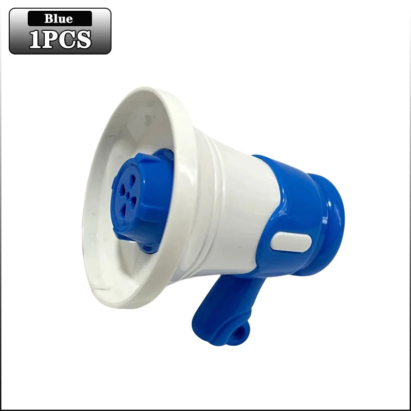 Mini Megaphone with Recording Function Portable Loudspeaker Toy Keychain Funny Novelty Gift for Parties Events Decompression Oasis Select Blue-1PC