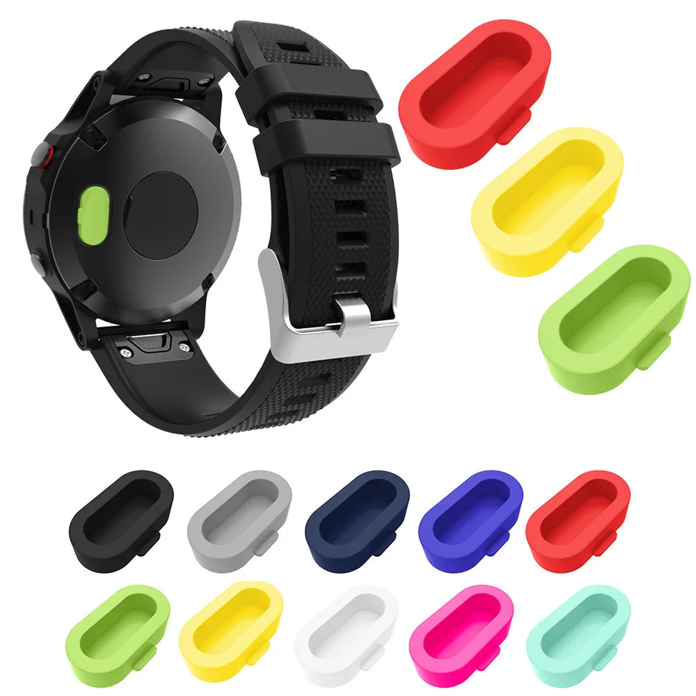 Silicone Dustproof Charging Port Cap for Garmin Fenix & Forerunner Watch Port Protector Oasis Select