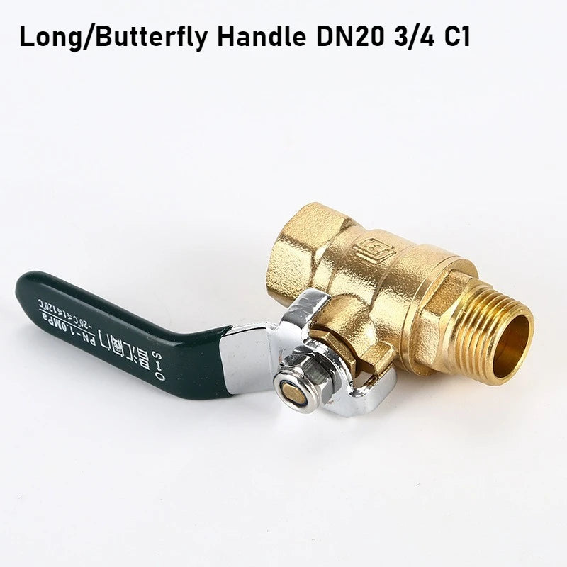 Brass valve with inner and outer teeth pneumatic ball valve all copper high-pressure copper full bore water treatment switch Oasis Select DN20 3 4 C1 1pcs