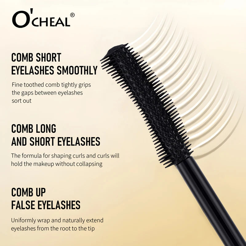 O'CHEAL 3D Silk Black Mascara – Volumizing, Curling & Waterproof