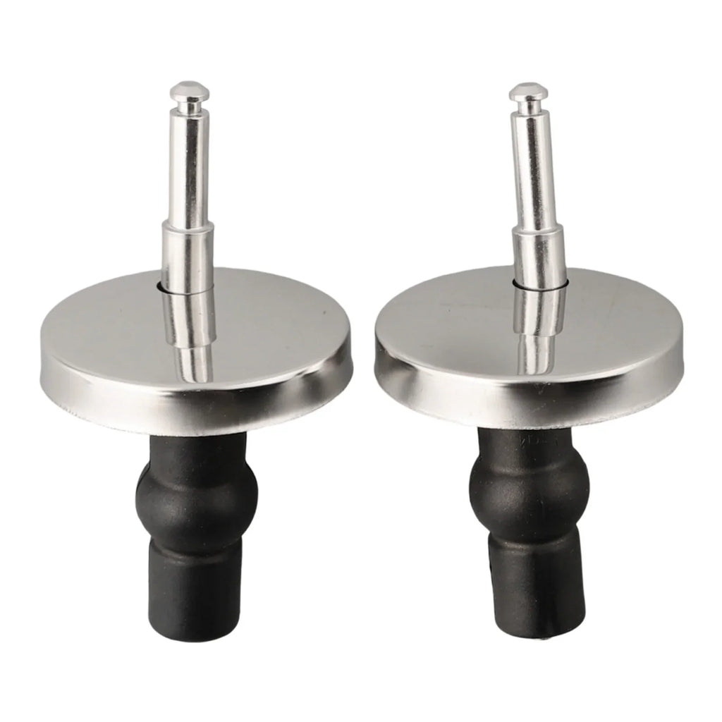 Toilet Cover Hinge Kit Parts Replacement Steel + Rubber 47mm/55mm Convenient Design Easy Installation Brand New Oasis Select