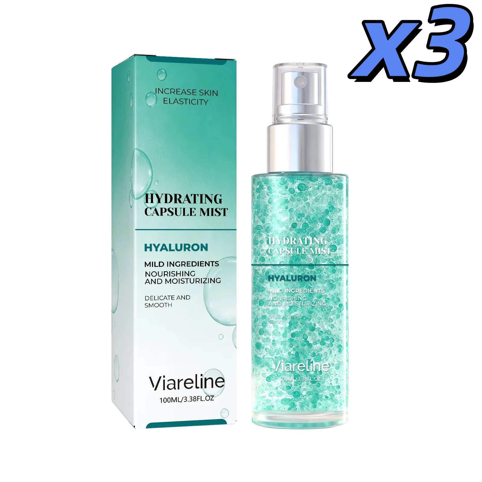 Hydrating Facial Spray Brightening Soothing Repair Dry Skin Smoothing Stabilizing Firming Fade Fine Lines Glowing Facial Spray Oasis Select 3 x 100ml boxed