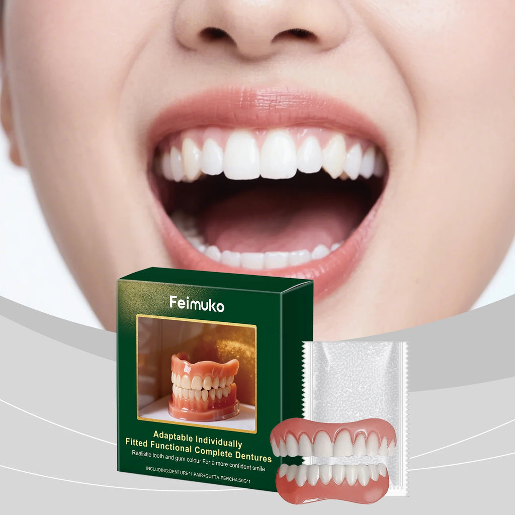 Moldable Denture Silicone Kit – Temporary False Teeth Set Temporary Denture Kit Oasis Select