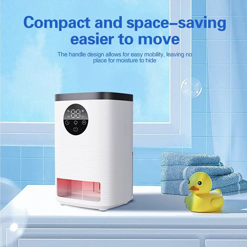 URGGU Mini Smart Dehumidifier – Silent, 1400ml, LED Display