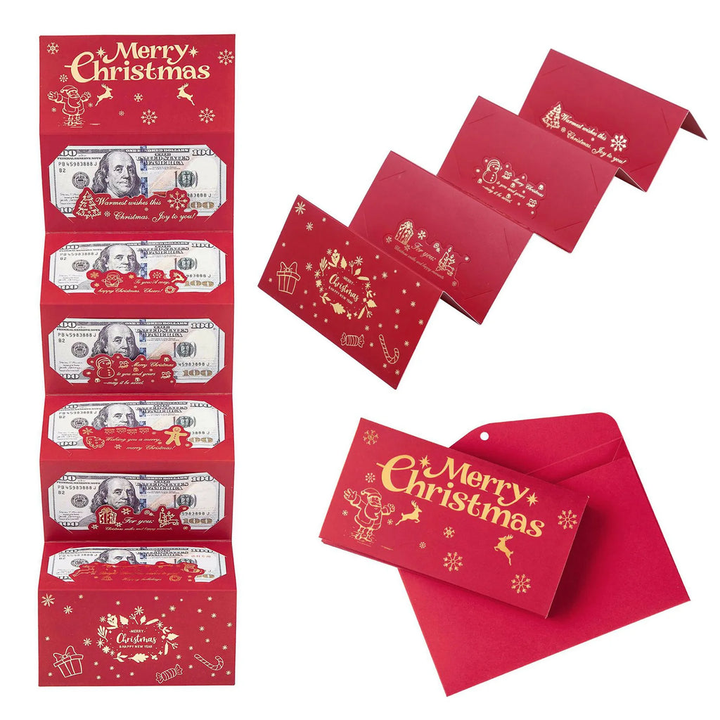 Christmas Cash Gift Envelope Box | Novelty Money Holder Set