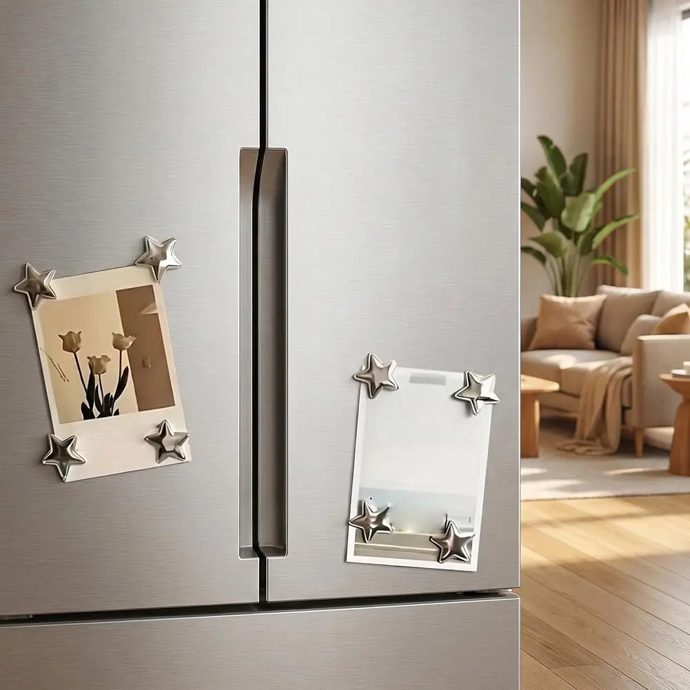 2.4CM 10/20pcs Creative Star Magnetic Refrigerator Patch For Photo Wall Mounting Entry Door Magnetic Sticker Home Decoration Oasis Select