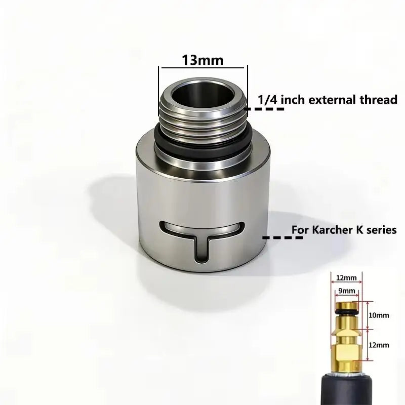 1Pcs External Thread Connect Cleaning Nozzle Tips 1/4 3/8 Inch Pressure Washer Adapter K Series For Karcher/Lavor Oasis Select A1