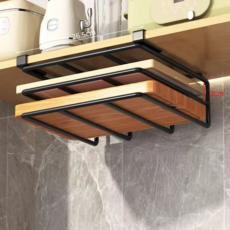 Kitchen Under Cabinet Basket Storage Shelf Cutting Board Rack Kitchen Closet Rack Under Desk Cabinet Office Bathroom Organizers Oasis Select