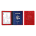 Leather Passport Cover & Card Holder Wallet – Unisex Travel Passport Card Holder Oasis Select D