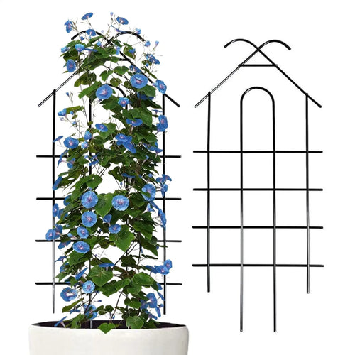 2Pcs Garden Trellis for Climbing Plants Potted Vines Vegetables Flowers Patio Metal Wire Lattices Grid Panels Support Trellis Oasis Select