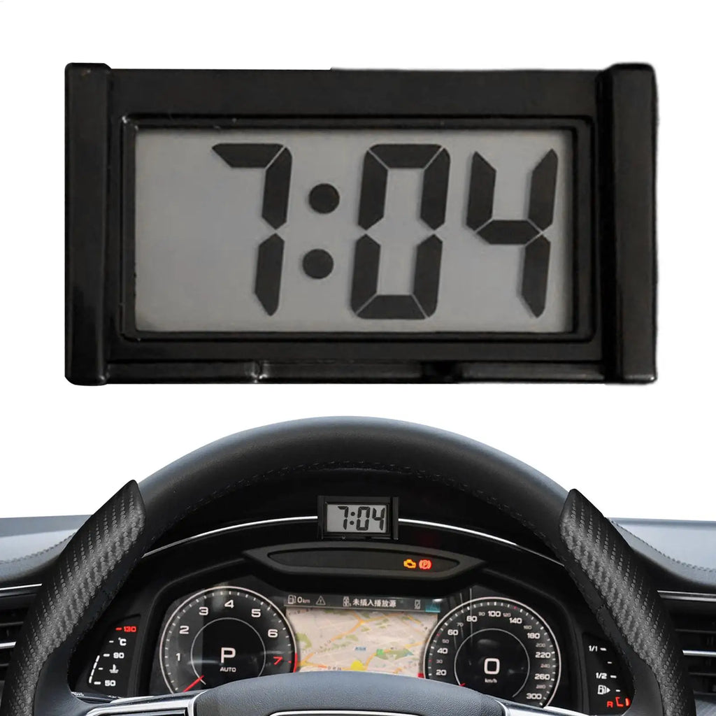 Adhesive Digital Watch Car Clock Small Stick On Clock Small Clock LED digital electronic clock car dashboard adhesive clock Oasis Select