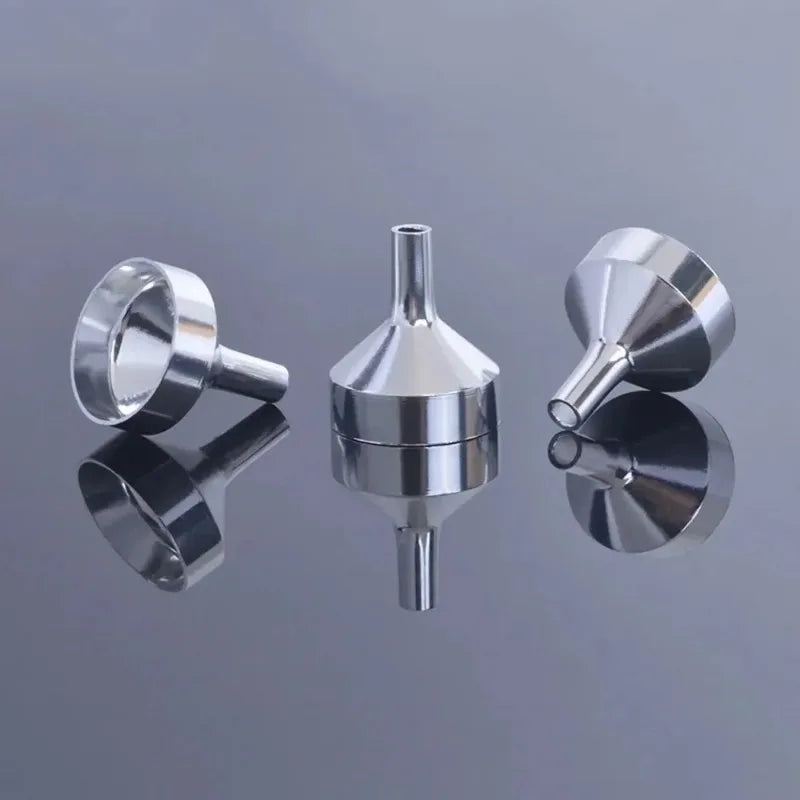 5/10Pcs Stainless Steel Mini Funnel Kitchen Oil Liquid Funnel with Detachable Filter Wide Mouth Funnel for Canning Kitchen Tool Oasis Select