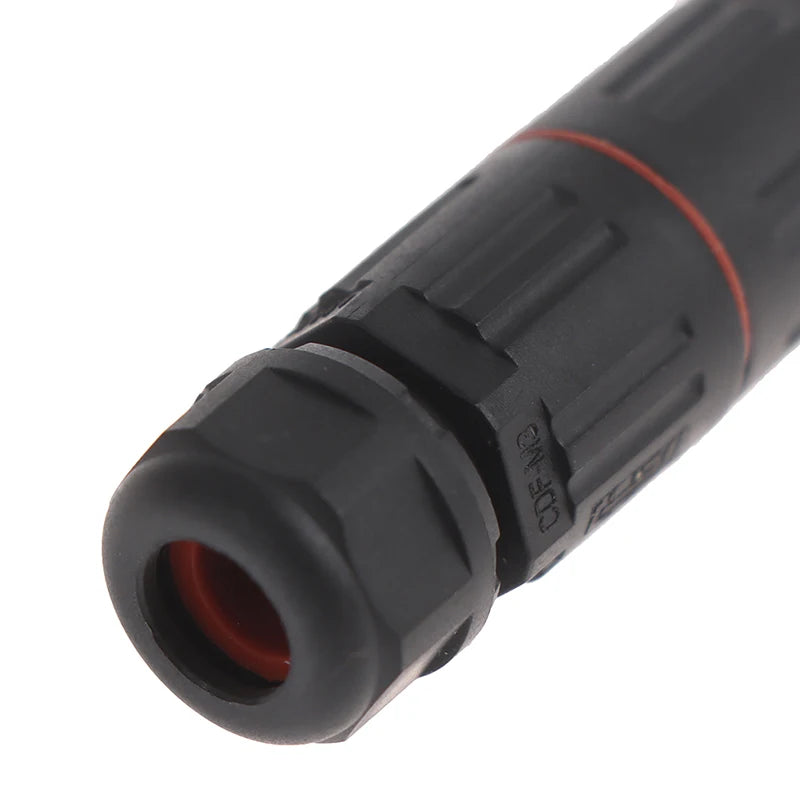 1 Pcs IP68 Industrial Electrical Waterproof Wire Cable Connector 2 Pin 3 Pin Outdoor Plug Socket Straight Quick Screw Connection Oasis Select One Size