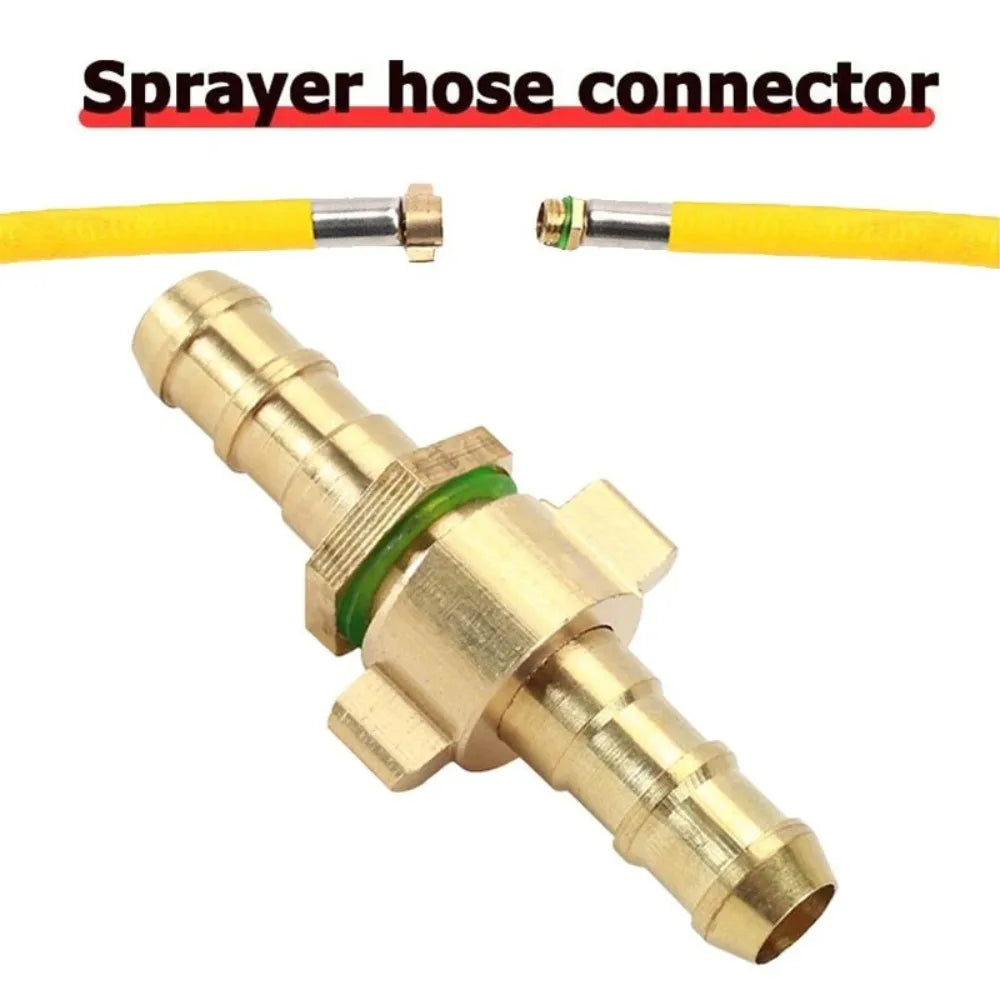 Brass Sprayer Hose Connector High Pressure Spraying Pipe Repair Brass Hose Repair Connector Garden Spraying 6.5/7.2/8/8.5mm Oasis Select