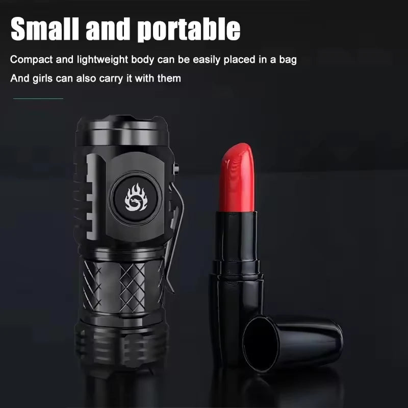 Rechargeable Zoom Fishing Lantern Super Bright MINI LED Flashlight USB Torch Powerful 3 Lighting Mode Outdoors Camping Lamp Oasis Select