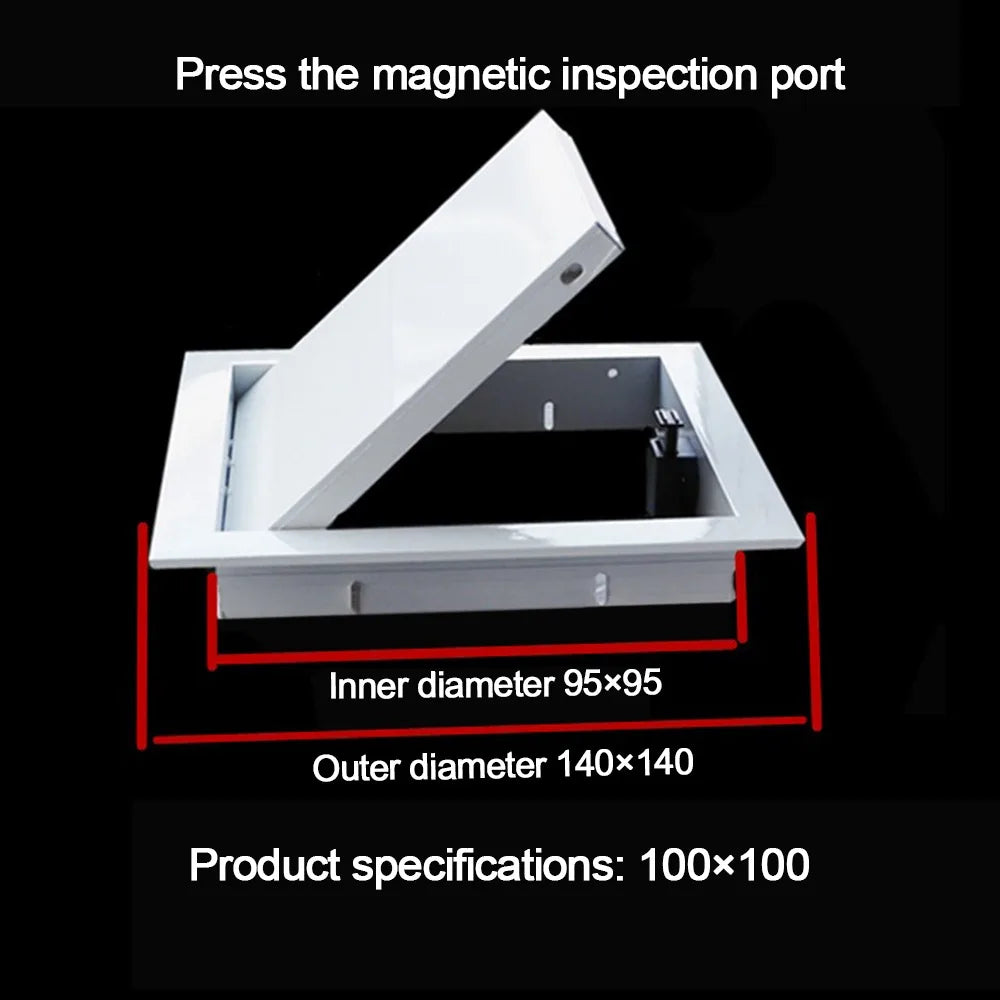 Aluminum Alloy Access Panel Easy-Snap Opening Flush Inspection Hole Removable Inspection Port Hatch Decoration Universal Oasis Select B1 as picture