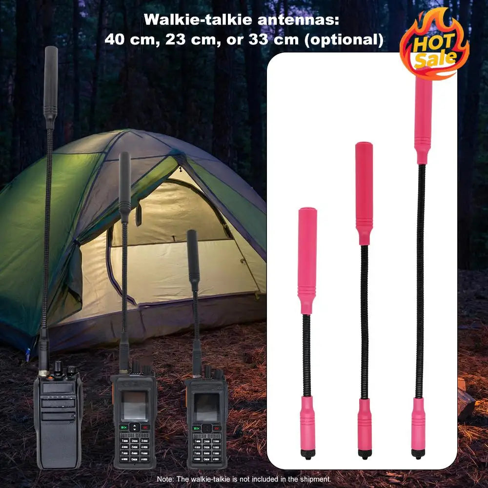 SMA-F Dual Band VHF/UHF Tactical Gooseneck Antennas Walkie Talkie Antenna for AT-23G/AT-33G/AT-40G Handheld Two Way Radios Oasis Select