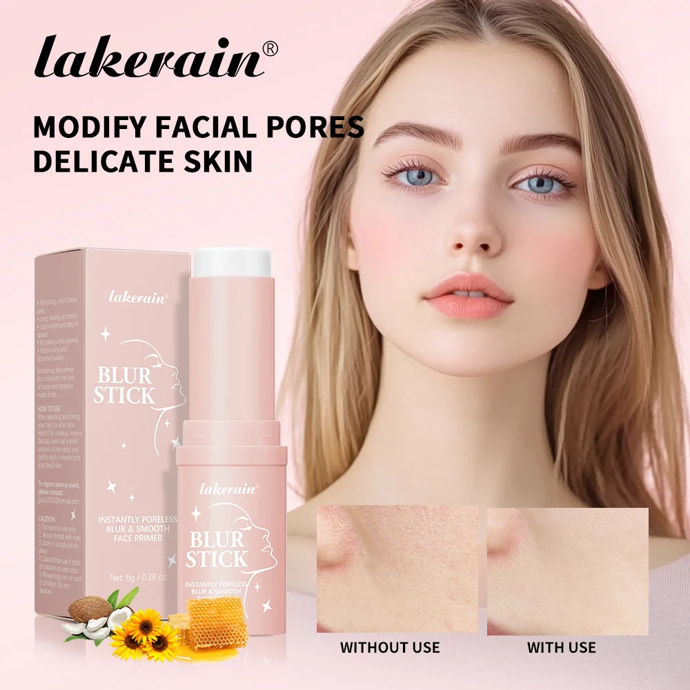 Blur Stick Invisible Pore Primer Moisturizing Face Primer Makeup Base Oil-control Water & Sweat Resistant Matte Barrier Primer Oasis Select