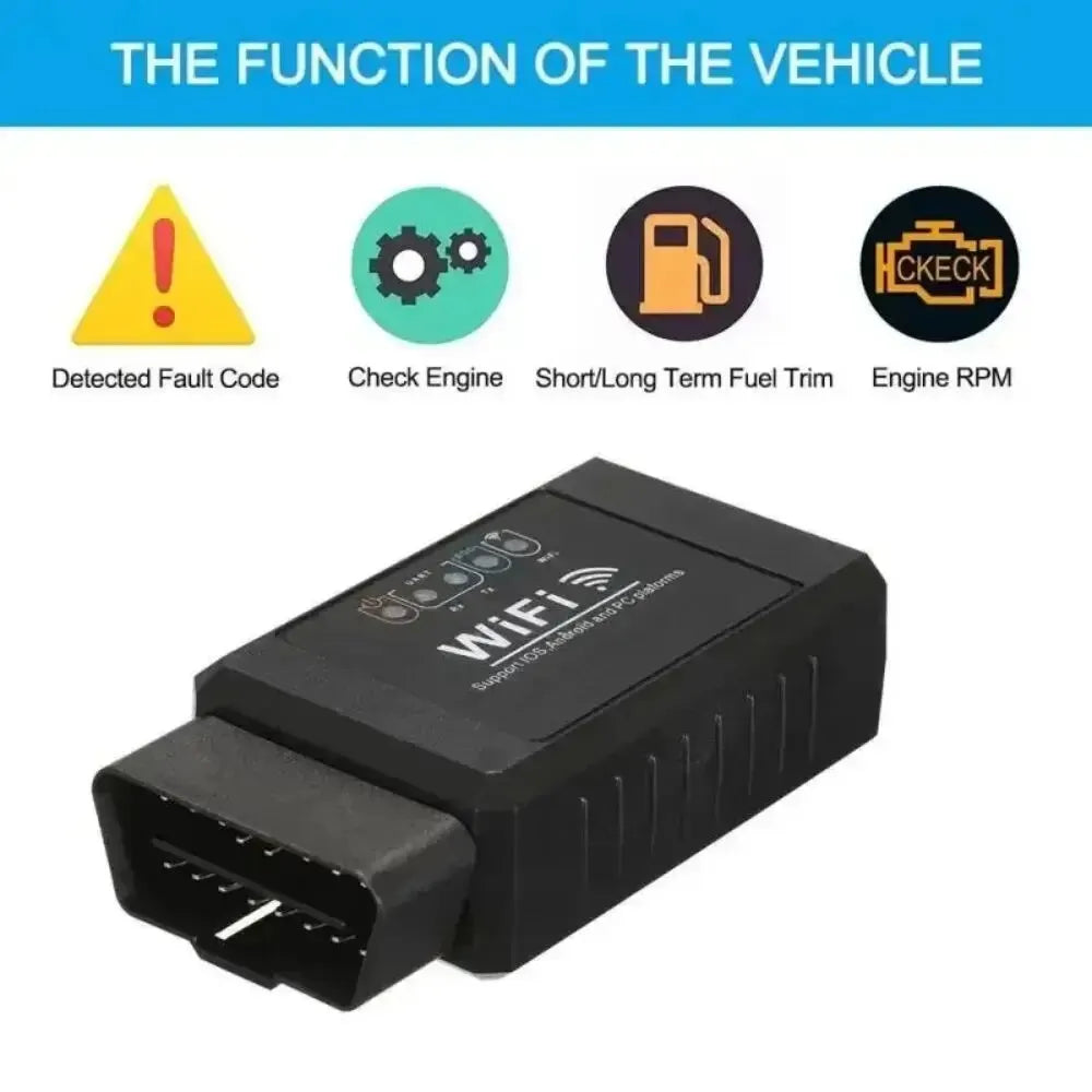 OBD2 WIFI ELM327 V 1.5 Scanner for iPhone IOS /Android Auto OBDII OBD 2 ODB II ELM 327 V1.5 WI-FI Code Reader Diagnostic Tool Oasis Select