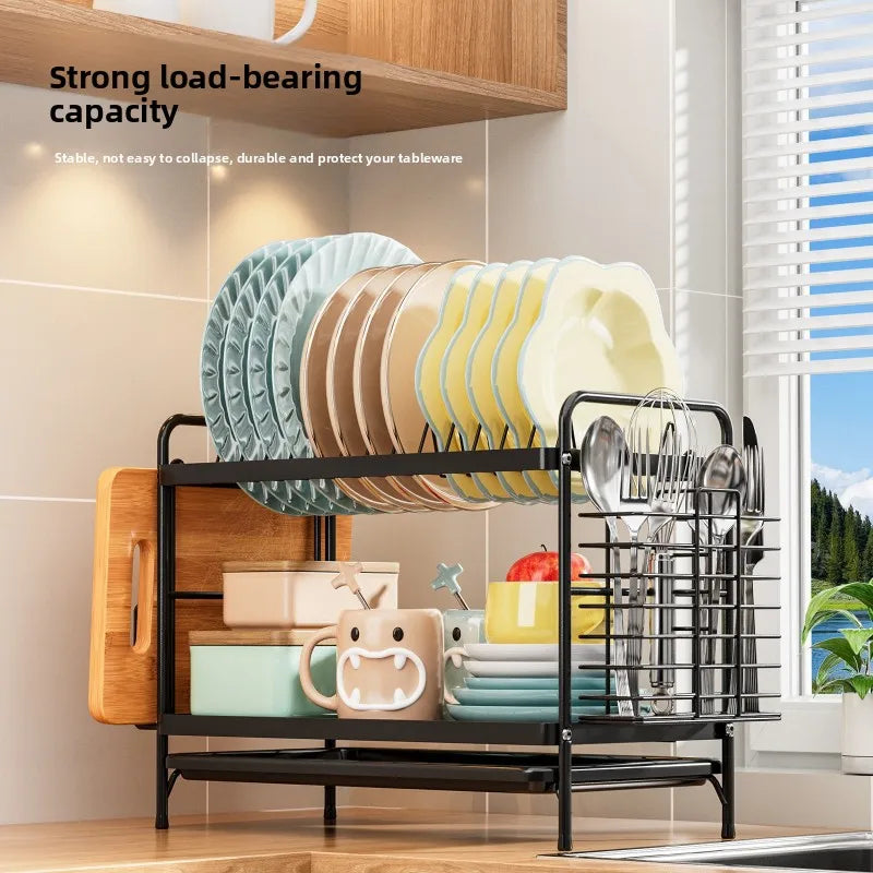 Kitchen Shelf Dish Storage Rack Multifunctional Dish Rack Dish Rack Drain Rack Tableware Oasis Select