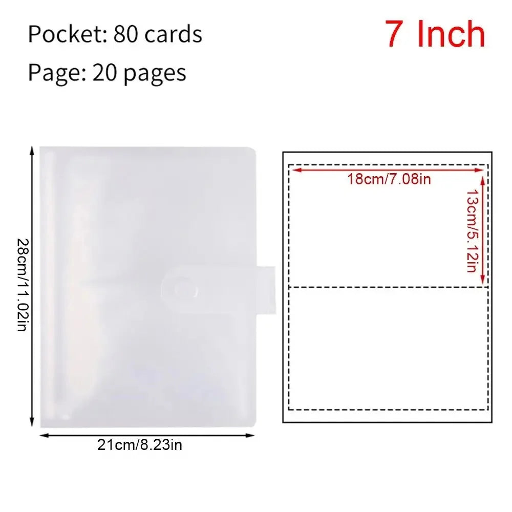 Photo album with 80/160 slots, Polaroid card holder, 3-7 inch jewelry storage card holder, idol star photo collection. Oasis Select 7 Inch-80 Cards