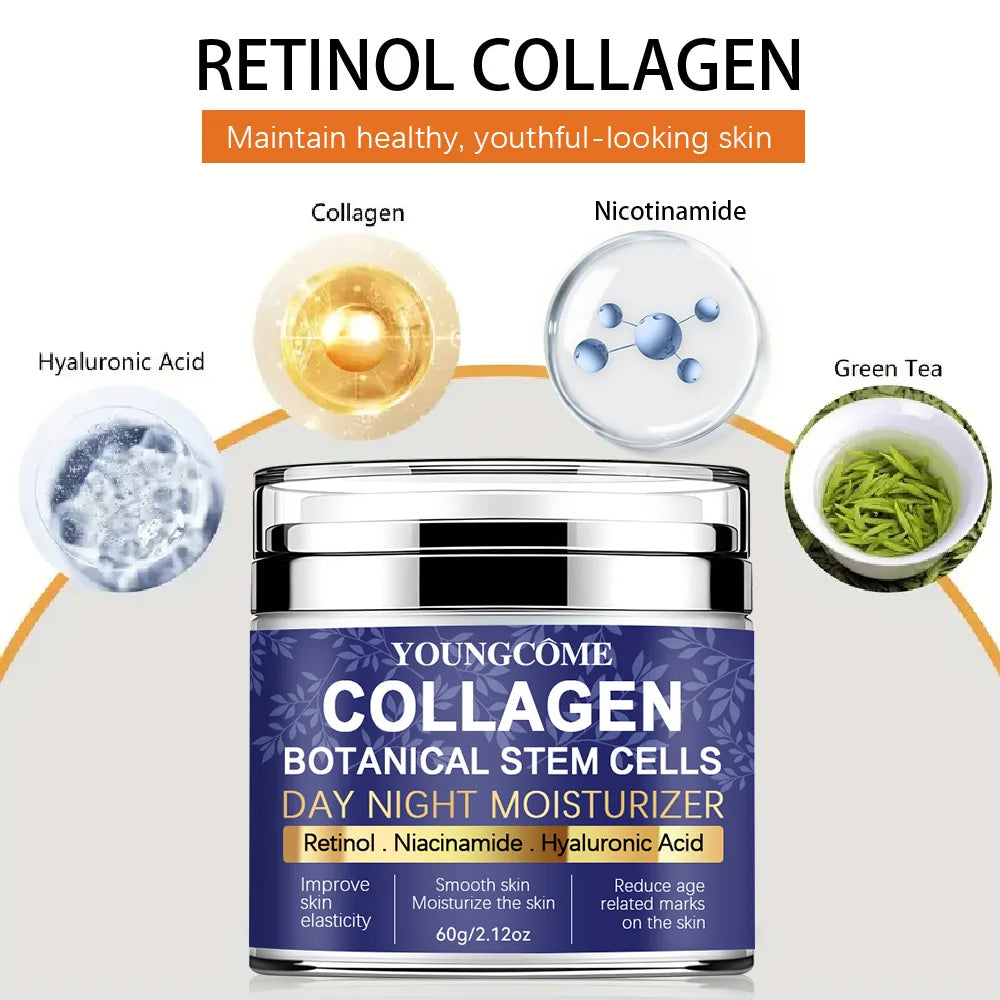 New Hot Selling Collagen Stem Cell Face Cream Facial Care Smoothes Wrinkles Moisturizes Brightens Skin Makes Skin Look Younger Oasis Select