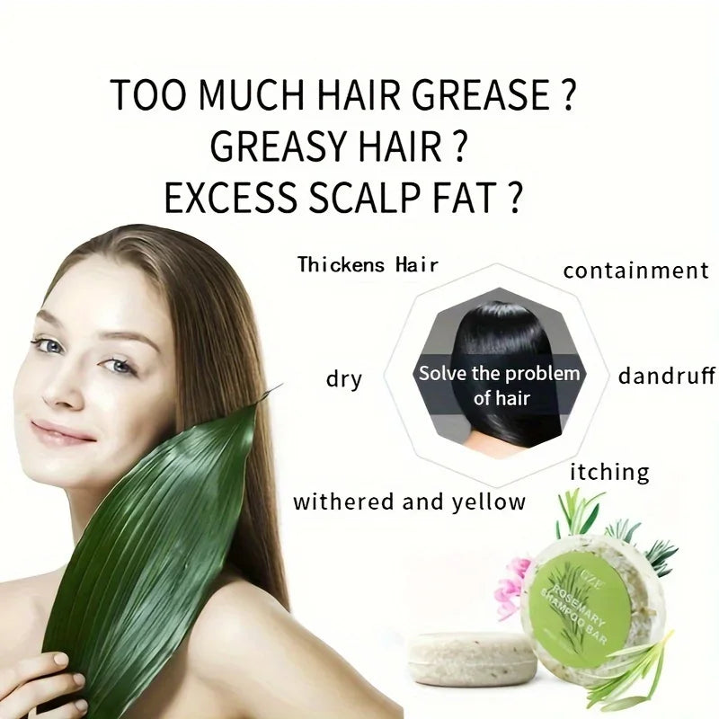 GZE Rosemary Shampoo Bar – Strengthening Cleanser, All Hair