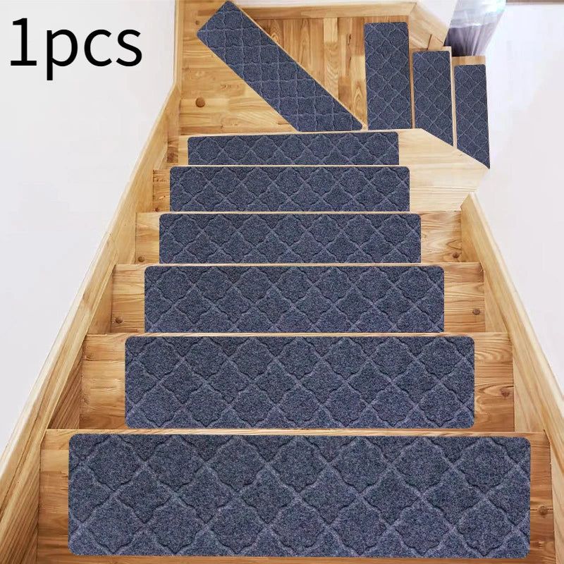 1pcs Stair mat step mat floor mat glue-free self-adhesive tpr non-slip mat brushed embossed repeated use Oasis Select 76x20.3cm 1pcs Classic 1pcs