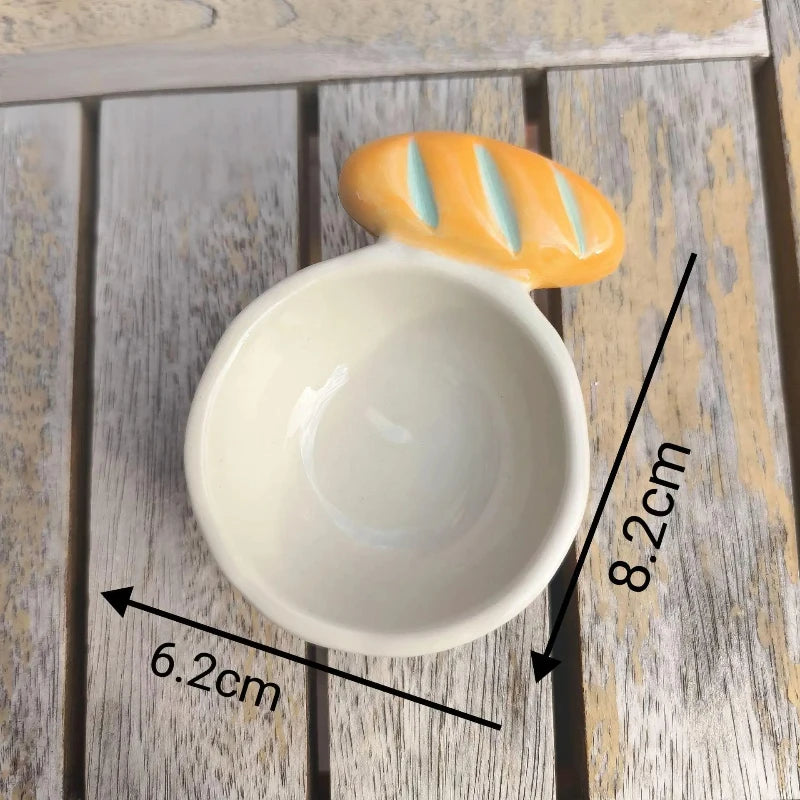 Ceramic Dipping Sauce Dish Creative Theme Restaurant Ceramic Dishes Stick Wrapped Dishes Saline Alkali Dishes Oasis Select
