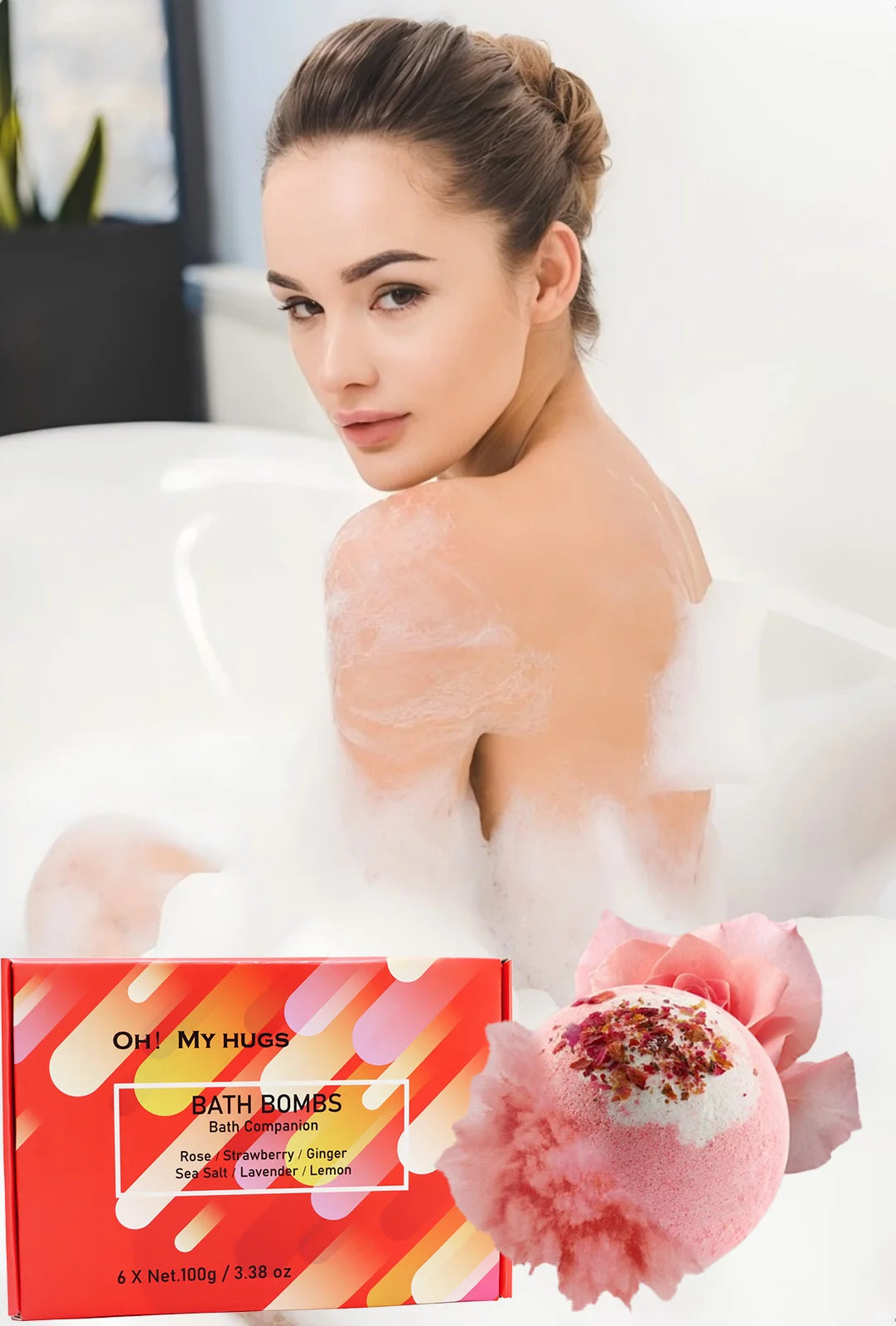 YURHERSU Mineral Bath Salt Ball Set – Nourish & Soften Skin Bath Salt Set Oasis Select 618g