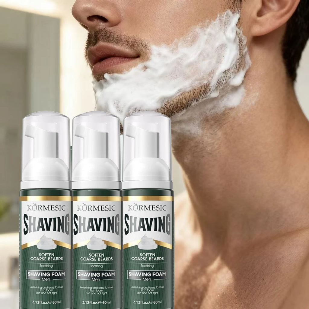 Men's Shaving Foam 60ml – Softening Dense Lather for Smooth Shave