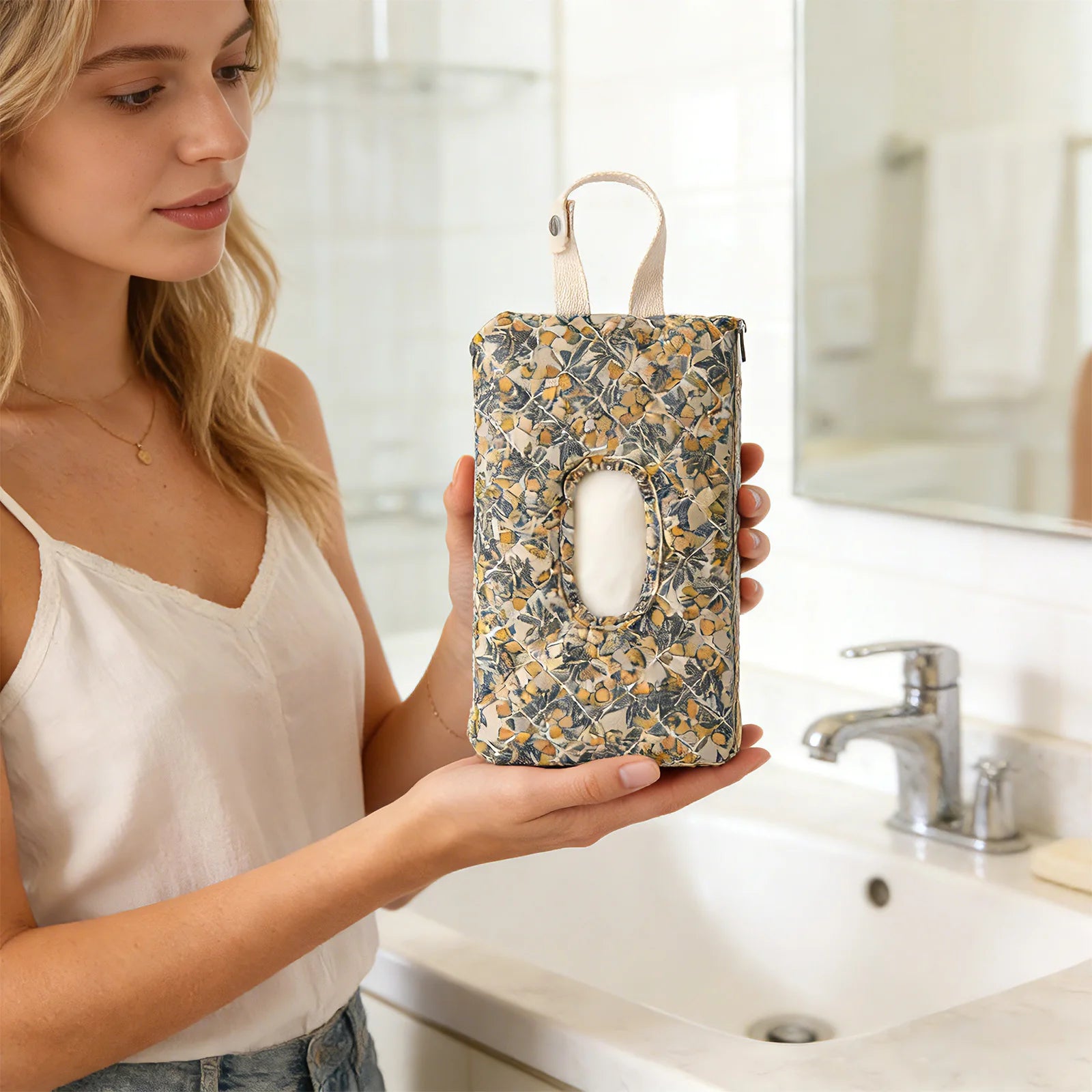 Floral Baby Wipes Case – Stroller Hanging Dispenser Bag Baby Wipes Dispenser Oasis Select