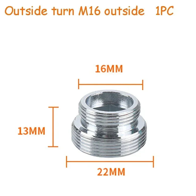 Water Faucet Connector Threaded Connector Washing Machine Faucet Converter Garden Hydrant Adapter Kitchen Bathroom Accessories Oasis Select Out-16-Out