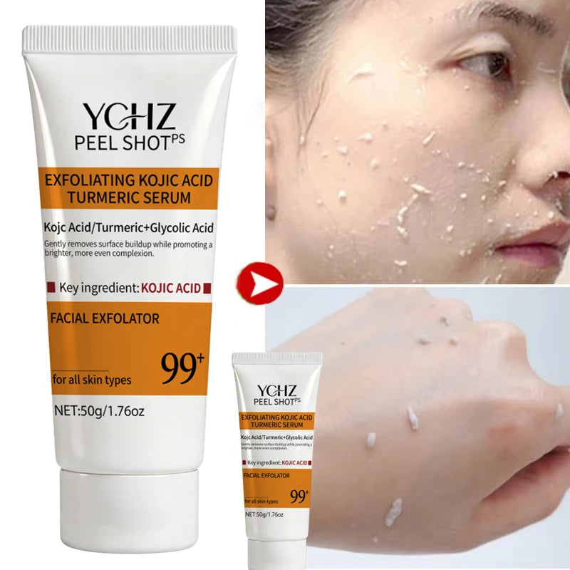 Turmeric Kojic Acid Exfoliating Gel – Face & Body Scrub 50g