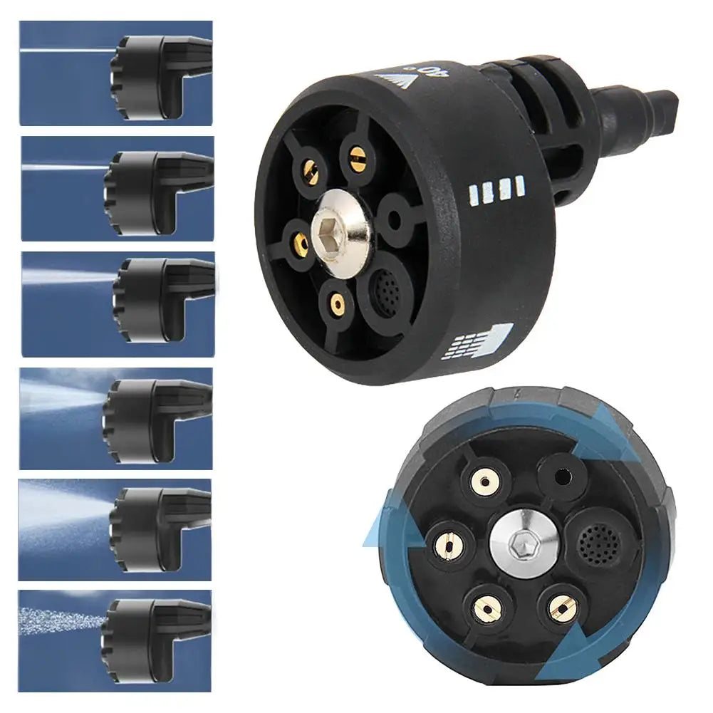 6-in-1 High Pressure Washer Nozzle 1/4" Quick Connect