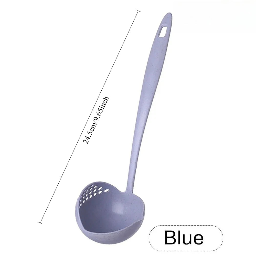 The 2 in 1 Kitchen Spoon Spoon Long Handle Plastic Colander Filter Tableware Hot Pot Spoon Oasis Select