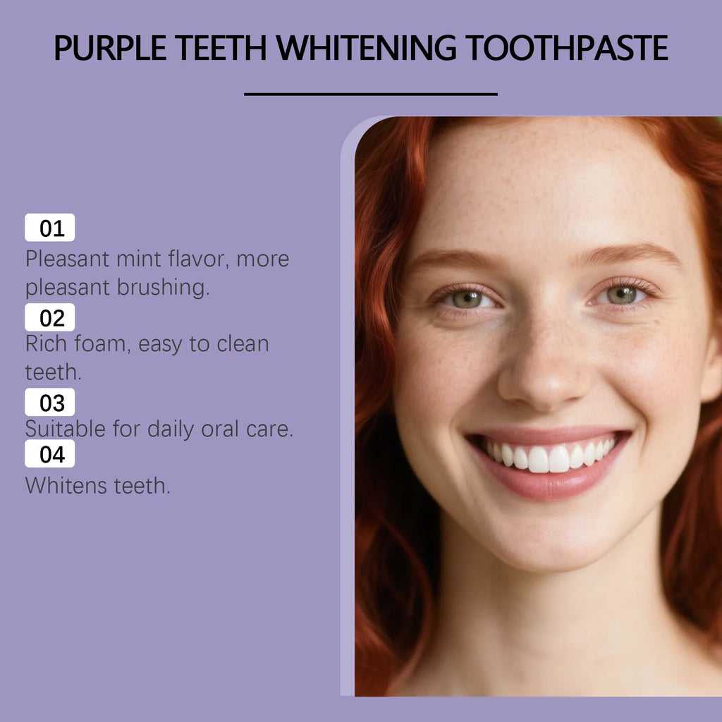 Premium Purple Toothpaste, Long-Lasting Fresh Breath, Gentle Gum & Enamel Care, Daily Deep Oral Cleansing & Mild Maintenance Oasis Select