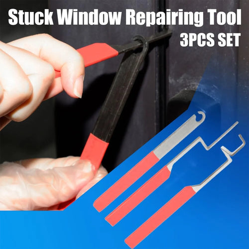 3-Piece Emergency Stuck Window Opening Tool Kit | Red Handle Window Repair Tool Oasis Select