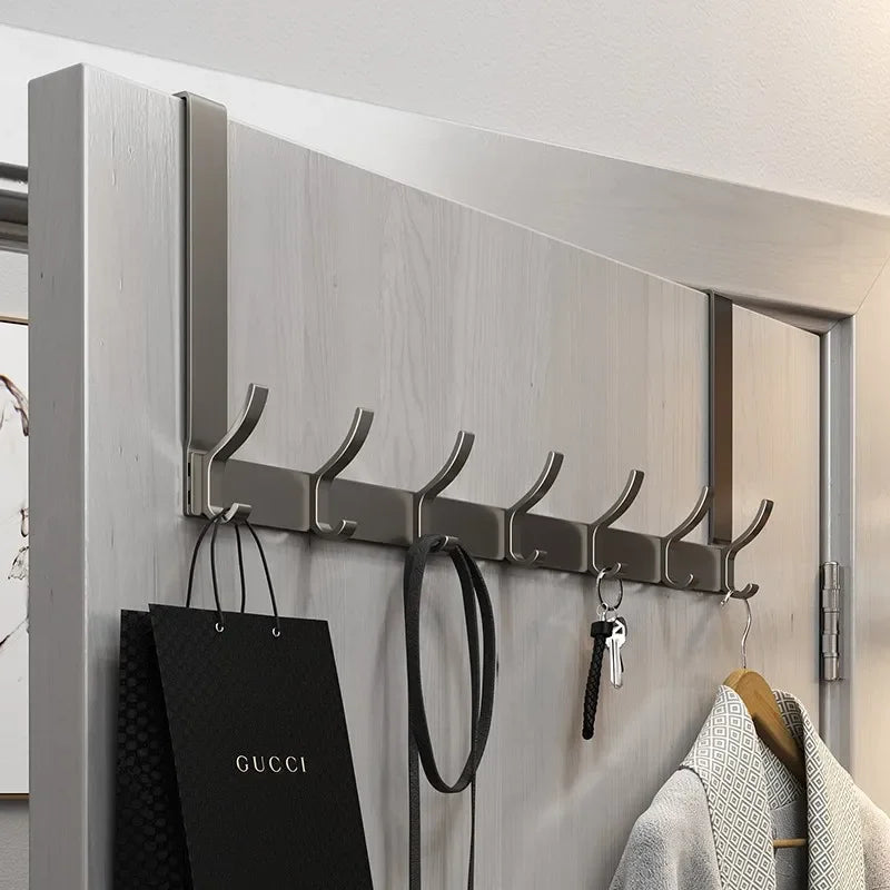 Hooks Over The Door Home Organizer Rack Clothes Coat Hat Towel Hanger Bathroom Accessories Holder Door Hang Quick Installation Oasis Select