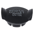 Waterproof Car Cigarette Igniter Outlet Cover 12V Power Socket Plug Universal Button Accessories Weatherproof Oasis Select Black
