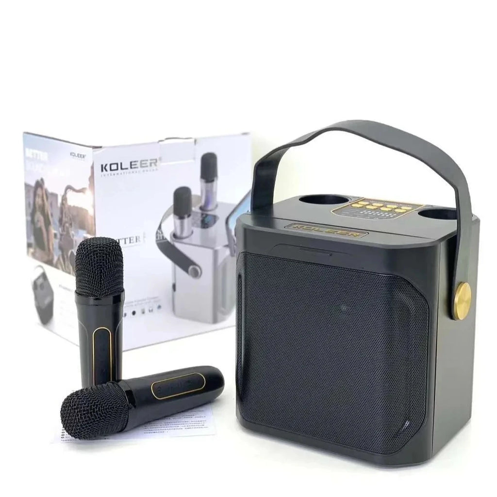 AyeBeau S882 Portable Karaoke Bluetooth Speaker & 2 Mics